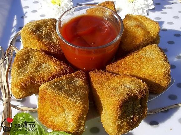 Szybka przekąska panierowany camembert