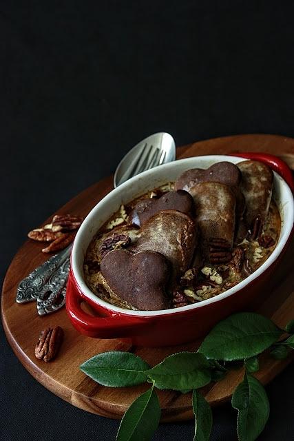 Pierniczkowy pudding z karmelizowaną pomarańczą na jesienne chłody