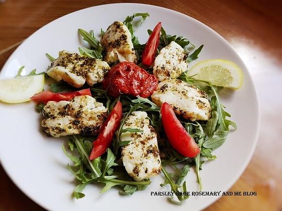 Sałatka z serem Halloumi