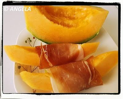 Melon z szynką po włosku