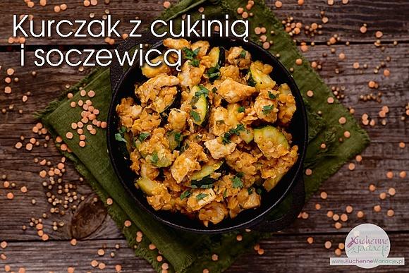 Kurczak curry z cukinią i soczewicą