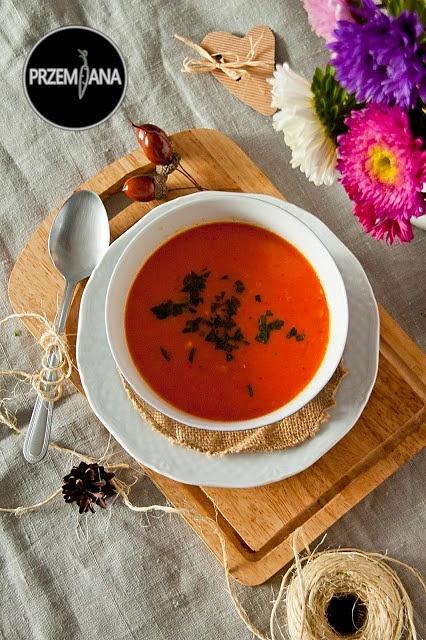Zupa z soczewicy i pieczonej papryki
