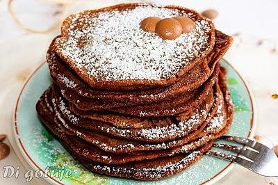 Najlepsze czekoladowe pancakes z czekoladą