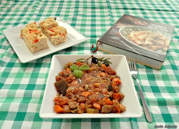 Caponata - sycylijski gulasz z bakłażana i sosu pomidorowego