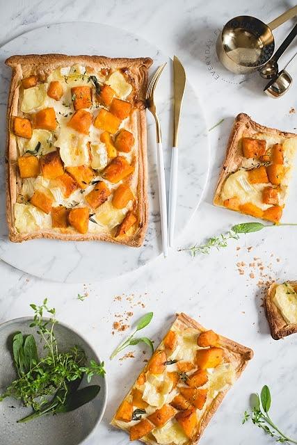Tarta z dynią i serem brie