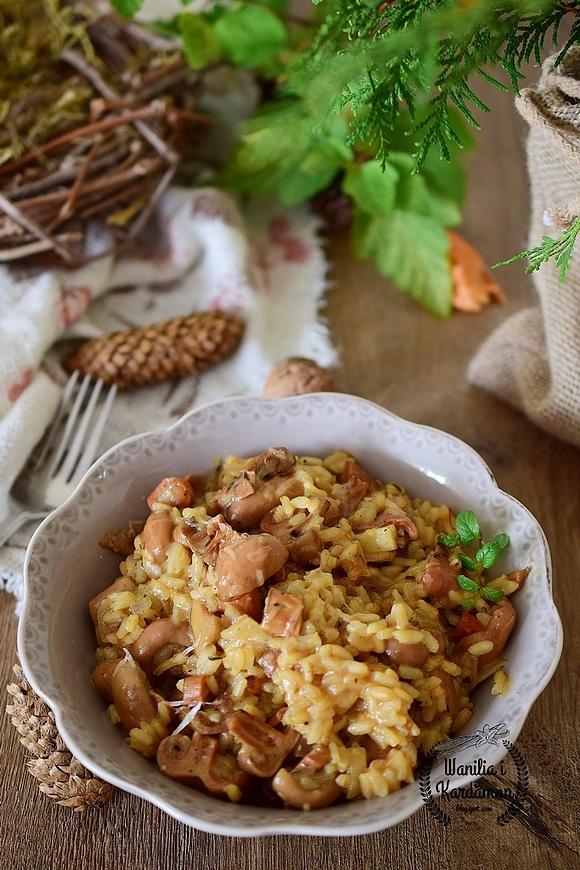 Risotto z rydzami