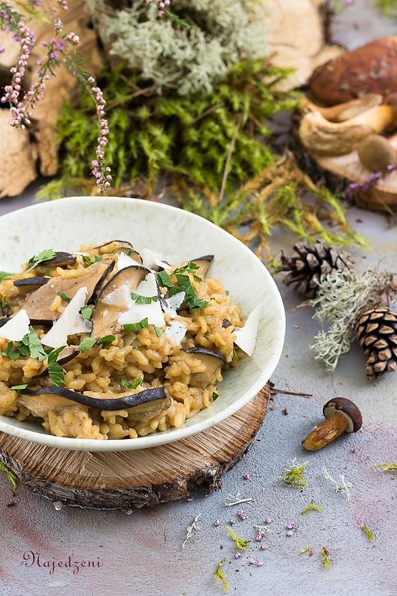 Risotto z grzybami leśnymi