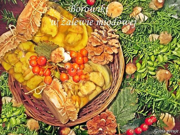 Borowiki w zalewie miodowej