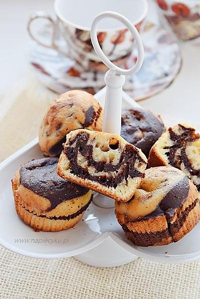 Muffiny marmurkowe dwukolorowe
