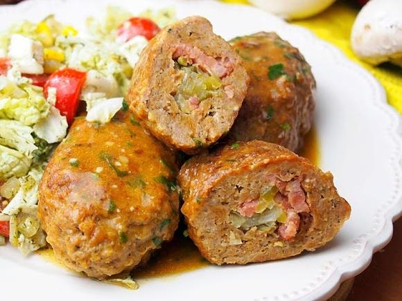 Oszukane zrazy z mięsa mielonego