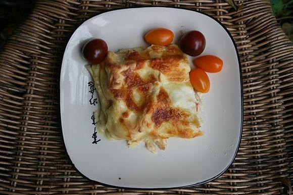 Lasagne z porem i kurczakiem