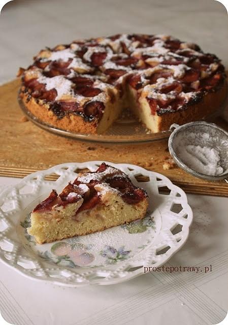 Ciasto piaskowe ze śliwkami