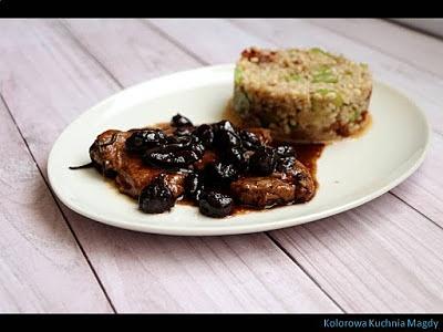 Polędwiczka wieprzowa w sosie wiśniowo-balsamicznym