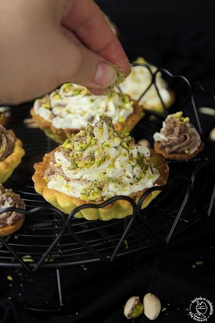 Babeczki z kremem pistacjowo-czekoladowym