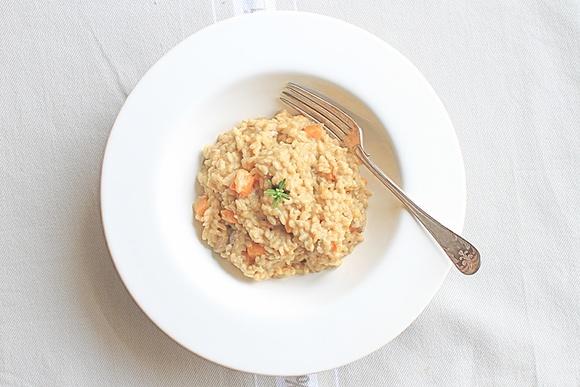 Risotto z dynią, prawdziwkami i serem gorgonzola