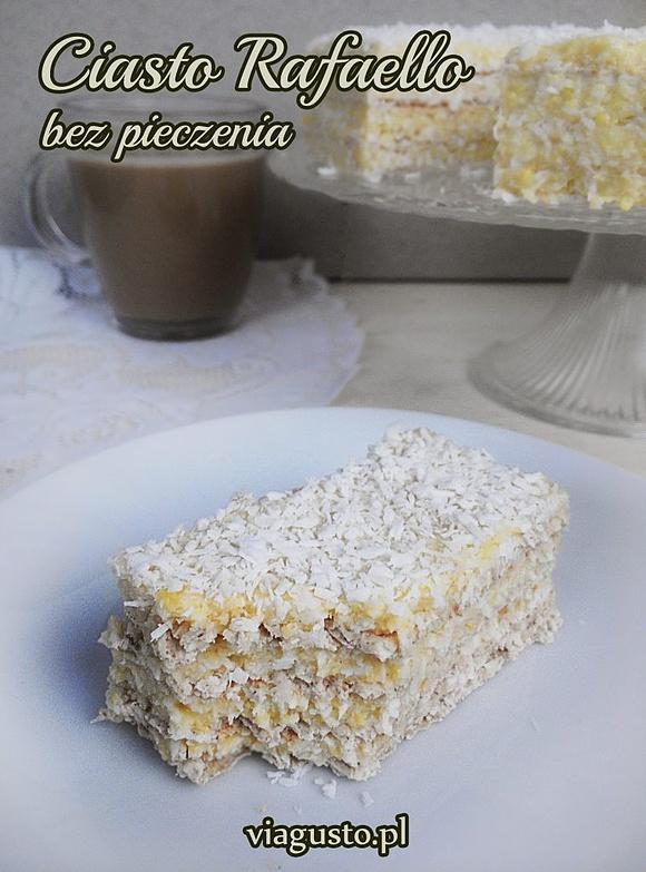 Ciasto Rafaello bez pieczenia zdrowa wersja wegańskie