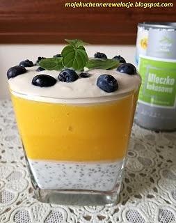 Kokosowy chia pudding z mango