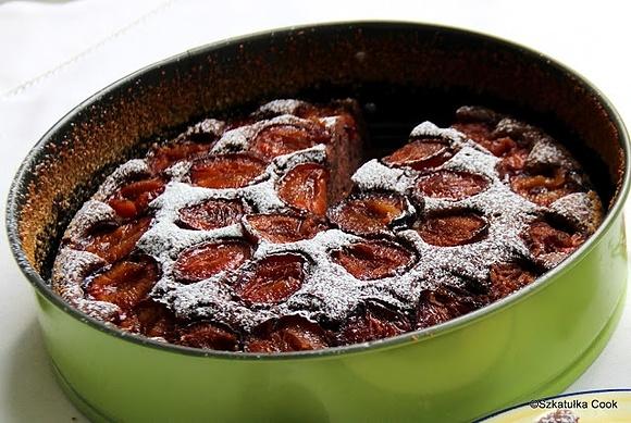 Brownie ze śliwkami