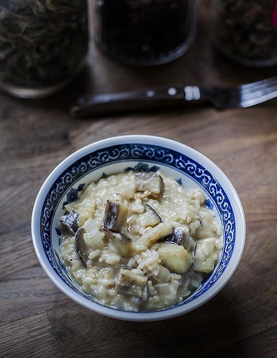 Risotto z bakłażanem