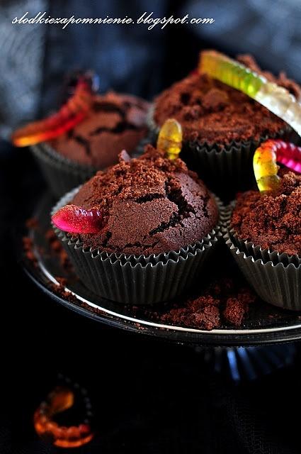 Muffiny czekoladowe na Halloween
