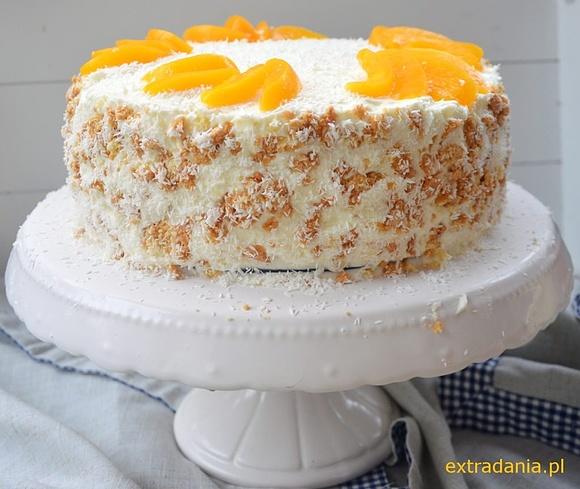 Tort śmietanowo-brzoskwiniowy