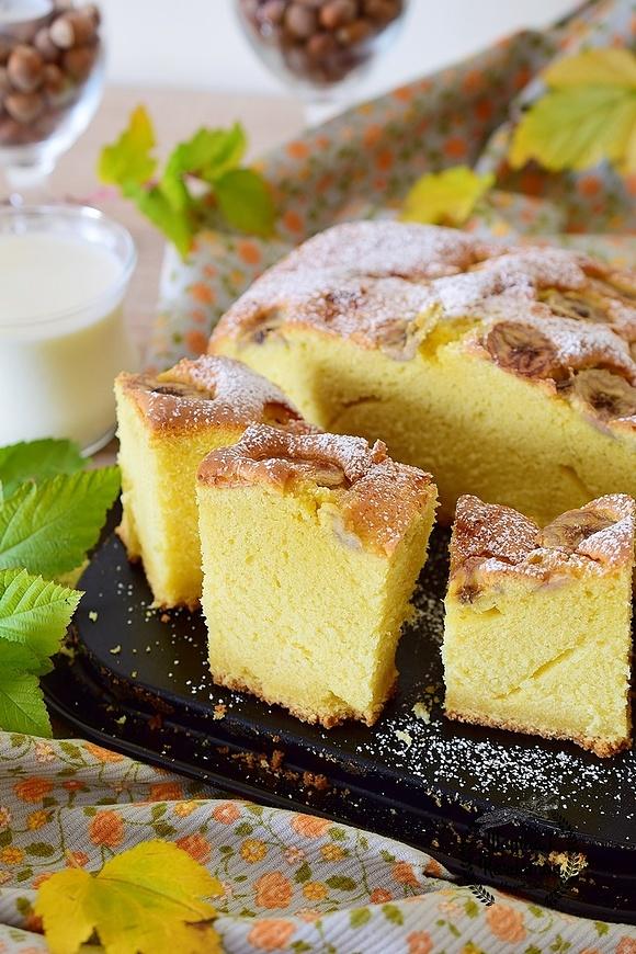 Ciasto śmietankowo-bananowe