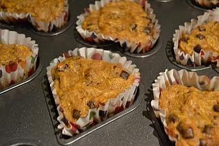 Jesienne muffinki z dynią i czekoladą