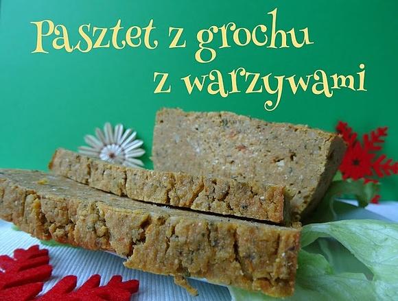 Pasztet z grochu z warzywami – wegański, bezglutenowy, wytrawny