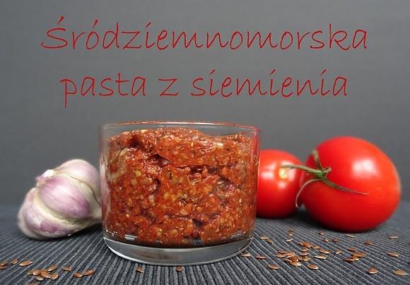 Śródziemnomorska pasta z siemienia lnianego
