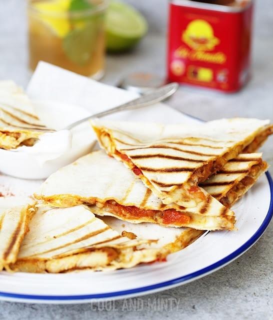 Quesadilla z Kurczakiem i Warzywami