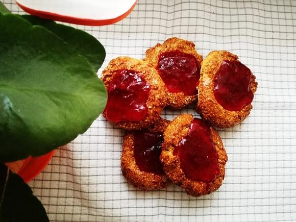 Proteinowe ciastka z galaretką