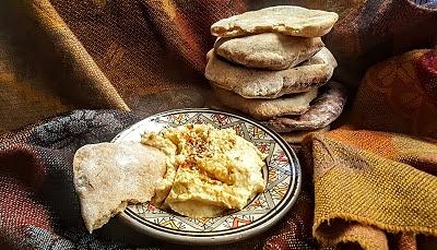 Orkiszowe chlebki naan