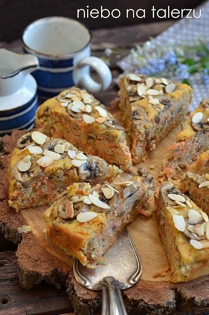 Ciasto marchewkowe z bananami bez glutenu