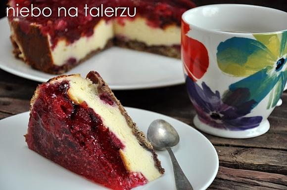 Najlepszy sernik z malinami z serka homogenizowanego