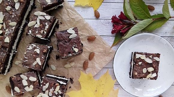Brownies z mlecznym kremem