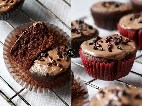 Muffinki czekoladowe bez miksera