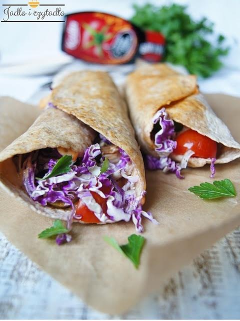 Tortilla z pieczonym kurczakiem