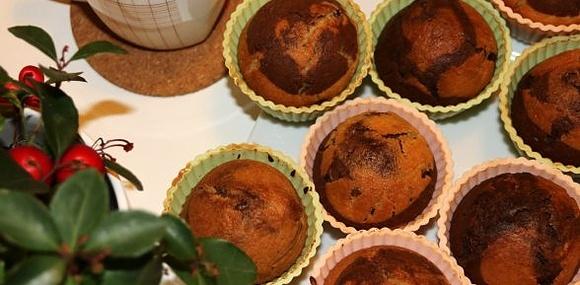 Muffinki waniliowo-kakaowe