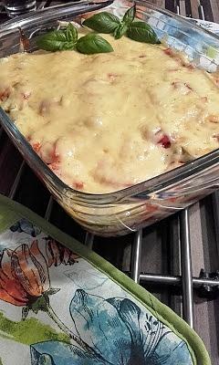 Zapiekanka gyros z ryżem i warzywami