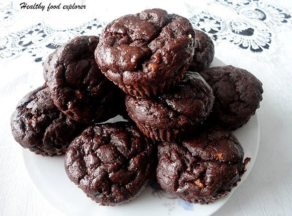 Dietetyczne muffinki czekoladowo-bananowe