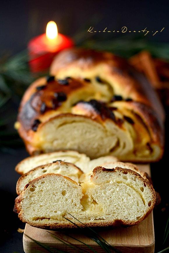 Chałka marcepanowo-pomarańczowa przepis krok po kroku