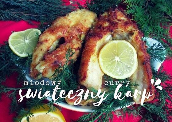 Wigilijny karp smażony w miodzie i curry