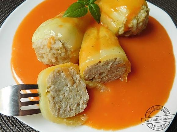 Papryczki faszerowane mięsem mielonym i ryżem