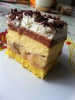 Ciasto bananowe toffi