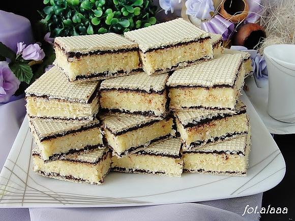 Wafle kokosowo czekoladowe