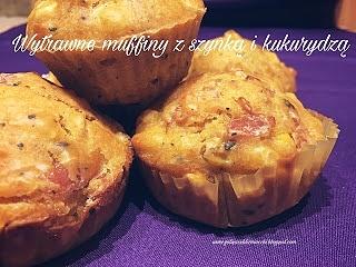 Wytrawne muffiny z kukurydzą i szynką