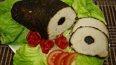 Schab z żurawiną pieczony w rękawie