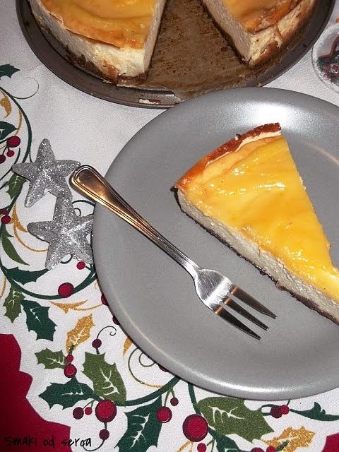 Sernik z lemon curd na piernikowym spodzie