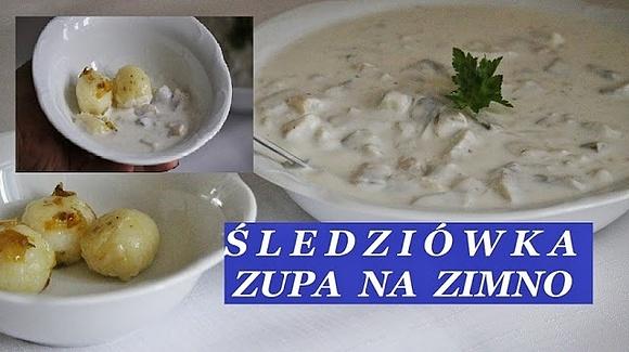 Śledziówka wigilijna zupa na zimno przepis