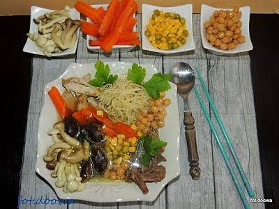 Ramen z grzybami